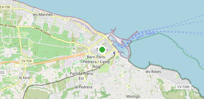 Location on the map
